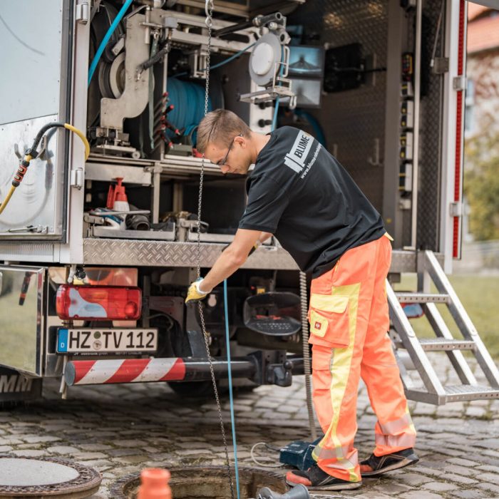 Rohrreinigung bei einem Einsatz von Blume Kanal-TV & Rohrreinigung in Wolfenbüttel